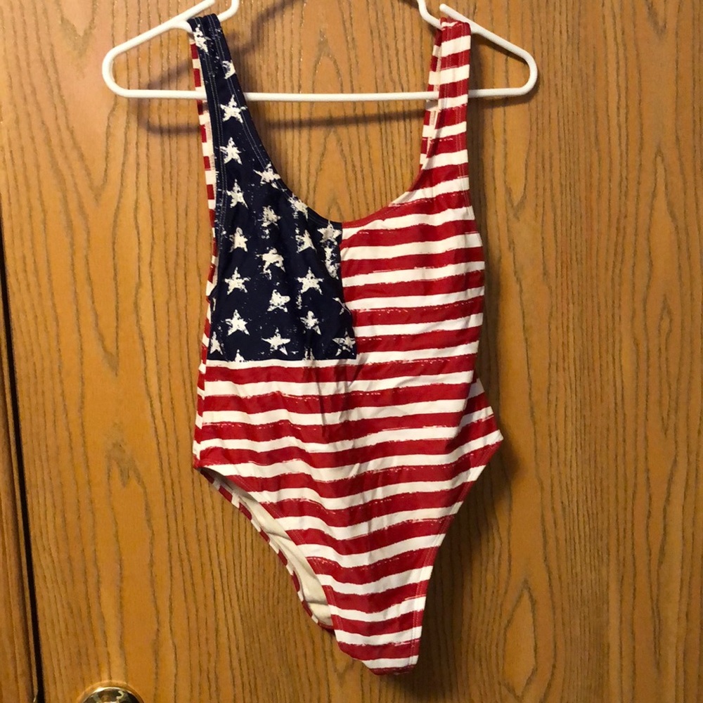 American flag one piece bathing suit